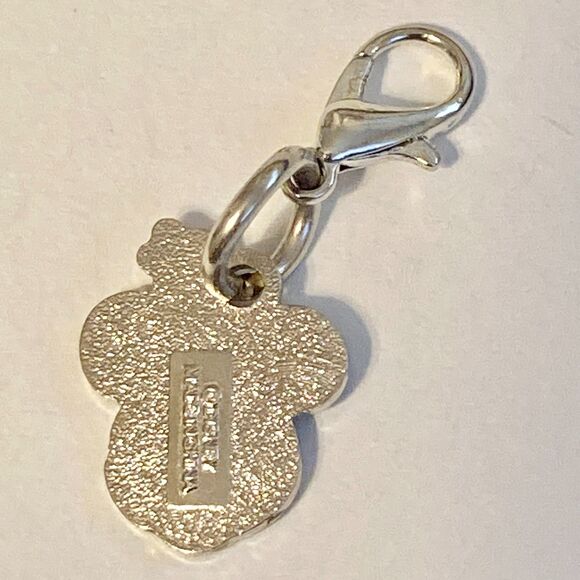 Vintage Disney Happy Minnie Mouse Flower Clip On Charm Zipper Pull Bag Purse - Picture 4 of 7